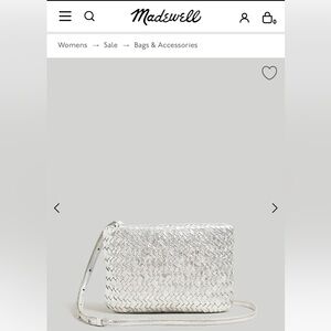 NWT metallic Madewell Crossbody. Smoke free home.